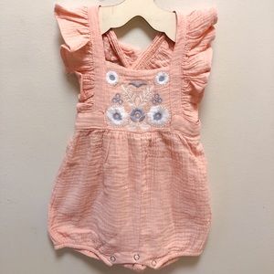 Embroidered Romper
